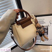 手提包 水桶包 高級質感黑色小包包女2024新款流行百搭斜挎包時尚超火手提水桶包-李李 韓國女裝 歷史價格詳細信息