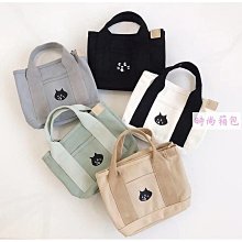 可愛帆布手提袋 卡通手拎收納袋 外出手提袋 便當包 飯盒袋 大容量便當袋 歷史價格詳細信息