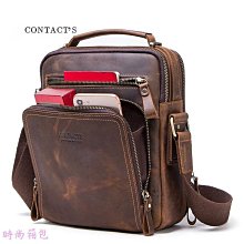 歐美牛皮真皮斜背包手拿包 棕咖黑色 MiYA Chuck B0002 歷史價格詳細信息