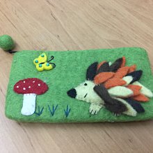 手作刺猬百寶囊手工diy包包編織材料包鉤針毛線手編譱 歷史價格詳細信息