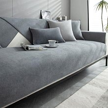 雪尼爾沙發墊四季通用坐墊輕奢防滑皮沙發套罩靠背巾蓋布 歷史價格詳細信息