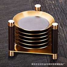 現貨功夫茶具茶杯墊6片裝 琺瑯彩杯托墊防滑隔熱杯墊子家用禪意茶托墊-麵包店長簡約 歷史價格詳細信息