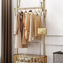 衣帽架落地臥室客廳輕奢多功能組合家用收納加粗鞋架櫃一體掛衣架 歷史價格詳細信息