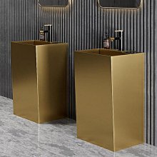 現貨陽臺落地式洗盆不銹鋼支架衛生間陶瓷洗臉盆柜組合一體巖板現代簡約 歷史價格詳細信息