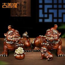 貔貅招財擺件壹對店鋪家居純銅旺財裝飾皮丘貔恘黃銅開業工藝禮品 歷史價格詳細信息