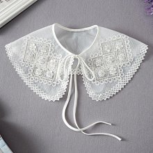 折扣多多！秋冬假領子女百搭假領襯衣領子配毛衣裝飾條紋多功能上衣假襯衫領 歷史價格詳細信息