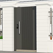 鋁藝大門庭院別墅大門鋁合金雙開門不鏽圍牆農村電動門別墅對開門 歷史價格詳細信息