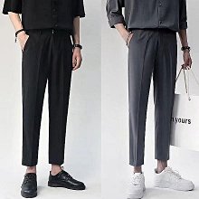 西裝 休閒長 窄管 西 哈倫 1件2件 秋冬純棉中年男士寬松直筒爸爸休閑高深襠中老年男 歷史價格詳細信息