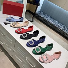 *** Roger Vivier 全新現貨閃電藍金釦4.5 cm鞋 -37 *** 歷史價格詳細信息