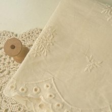 淡米黃雙邊定位重磅繡花棉布  自製夏秋小清新上衣連衣長裙子襯衫   滿200元出貨 價格比較,價格查詢,歷史價格詳細信息