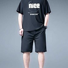 運動套裝男夏季冰絲速干無袖t恤寬松大碼背心短褲跑步健身服套-毛毛男裝 歷史價格詳細信息