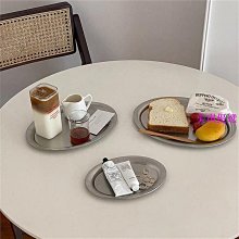 托盤304韓式不銹鋼加厚圓盤淺盤拉絲烤平底家用托盤水果菜碟淺盤子 現貨 歷史價格詳細信息