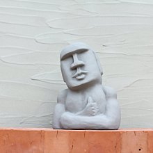 貞新二手衣 原創手做復活節島功夫摩艾灰水泥工業風擺飾民宿餐廳咖啡廳交換禮物(1564) 歷史價格詳細信息