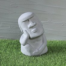 貞新二手衣 原創手做復活節島功夫摩艾灰水泥工業風擺飾民宿餐廳咖啡廳交換禮物(1564) 歷史價格詳細信息