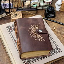 手賬本手工牛皮記事本a6活頁創意旅行者tn手帳本筆記本子復古真皮FC寬版 歷史價格詳細信息