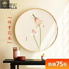 【熱賣精選】墻蛙新中式裝飾畫走廊過道壁畫茶室治愈沙發背景墻畫玄關入戶掛畫 歷史價格詳細信息