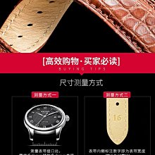 手錶錶帶鱷魚皮手表帶真皮男適用萬國天梭美度天王浪琴歐米茄積家江詩丹頓 歷史價格詳細信息