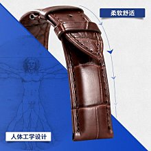 手錶帶 雙面鱷魚皮錶帶真皮適用于歐米茄萬國江詩丹頓浪琴積家手錶帶男士 歷史價格詳細信息
