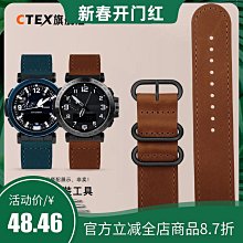 代用錶帶 手錶配件 復古牛皮手錶帶適配浪琴沛納海帝舵男做舊真皮錶帶通用20 22 24mm 歷史價格詳細信息