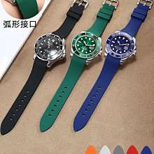 代用錶帶 弧口硅膠手錶帶代用精工卡西歐西鐵城天梭歐米茄黑色防水橡膠錶鏈 歷史價格詳細信息