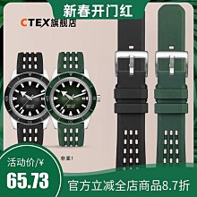 代用錶帶 適配雷諾雙子星錶帶8840129/8840139/8840159改裝凹口真皮手錶帶 歷史價格詳細信息