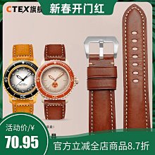 代用錶帶 意大利牛皮錶鏈男 適配IWC萬國飛行員 柏濤菲諾真皮手錶帶20 21mm 歷史價格詳細信息