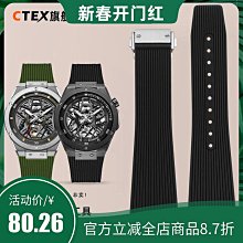 代用錶帶 適配雷諾雙子星錶帶8840129/8840139/8840159改裝凹口真皮手錶帶 歷史價格詳細信息