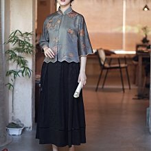重磅真絲香雲紗優雅長款手工旗袍新款  步 歷史價格詳細信息