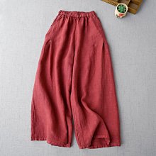 ~棉麻專賣店文藝女裝~日系復古設計款范印花長袖圓領罩衫秋季寬松女裝上衣水洗麻紗中長襯衫 歷史價格詳細信息