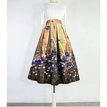 高腰顯瘦印花半身裙女裝春季新款中長款a字裙子Y 歷史價格詳細信息
