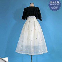 高腰繡花半身裙女春秋2024新款百搭小個子垂感a字裙直筒包臀長裙-kby科貝 歷史價格詳細信息