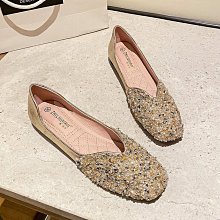 新款女鞋 大碼女鞋平底單鞋女2023秋季淺口軟底一腳蹬豆豆尖頭瓢鞋大碼女鞋41一43夏 歷史價格詳細信息