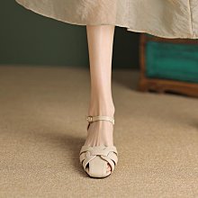 小碼女鞋 大碼女鞋大碼中跟單鞋女41一43方頭春季網紗法式高跟鞋配新款裙子粗跟女鞋 歷史價格詳細信息