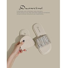 涼拖女夏平底2024新款時尚水鑽夾腳人字拖戶外穿大碼拖鞋女大碼43 歷史價格詳細信息