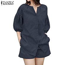 Zanzea 女式韓版六款工作四分之一袖翻領純色西裝外套-雅緻家居 歷史價格詳細信息