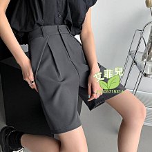 西裝短褲女夏季薄款高腰寬鬆a字休閒工裝中褲直筒港味闊腿5五分褲 歷史價格詳細信息