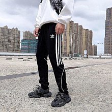 阿迪達斯三葉草男女褲2024夏季新款情侶寬松直筒長褲九分褲96002 歷史價格詳細信息