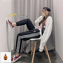 阿迪達斯三葉草加絨男女褲2024新款情侶針織小腳運動褲休閑長褲55 歷史價格詳細信息