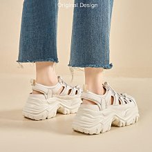 涼鞋女厚底外穿2024新款夏季超火帆布一字拖可愛踩屎感沙灘鞋 歷史價格詳細信息