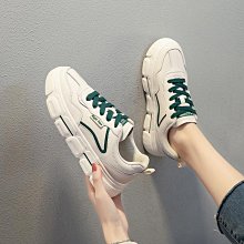 真皮小白鞋女2023新款秋冬加絨超火厚底增高鬆糕百搭真皮休閒板鞋 歷史價格詳細信息