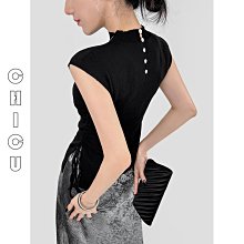 CHIC U ABG辣妹風印花彈力針織背心夏季新款復古暗黑玫瑰花圓領修身顯瘦上衣打底衫 歷史價格詳細信息