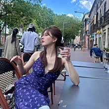 法式紅色掛脖抹胸連衣裙秋季輕奢御姐修身露肩辣妹開叉包臀長裙 歷史價格詳細信息