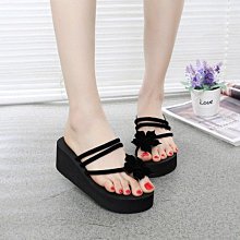 女鞋代購#夏季新款坡跟高跟厚底圓頭一字拖女鞋露趾草編麻繩底42 歷史價格詳細信息