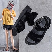 韓國厚底涼女2022新款夏季東大門網紅鬆糕底坡跟夾趾拖女外穿 歷史價格詳細信息