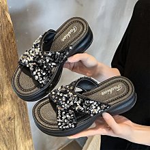 夏季時尚花朵人字拖女防滑厚底沙灘鞋度假海邊學生涼拖鞋 歷史價格詳細信息