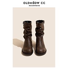 棕色馬丁靴 新款馬丁靴 秋季馬丁靴 高幫馬丁靴 英倫風復古工裝靴 男士厚底機車皮靴 歷史價格詳細信息