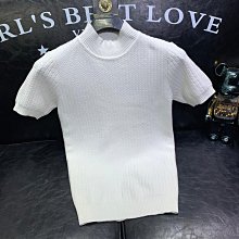 半高領毛衣短袖男新款秋冬季加厚修身保暖針織衫半袖t恤打底衫潮打底衫 上衣男 男短T 短袖男 歷史價格詳細信息