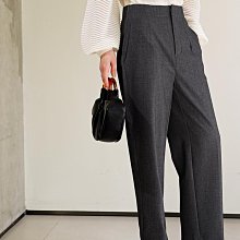 IM 四色極簡高級感!酷颯氣質反摺西裝褲/大氣高腰直筒闊腿西裝褲 歷史價格詳細信息