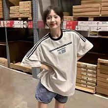 【LICKYSENIOR】條紋v領抽繩冰絲針織衫T恤女夏季2024新款設計感正肩修身短袖上衣 歷史價格詳細信息