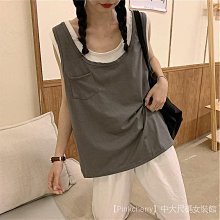 上衣 背心 無袖 2色網紅氣質法式高領無袖背心男設計感時髦無袖上衣高級髮型師潮-潮流精選 歷史價格詳細信息